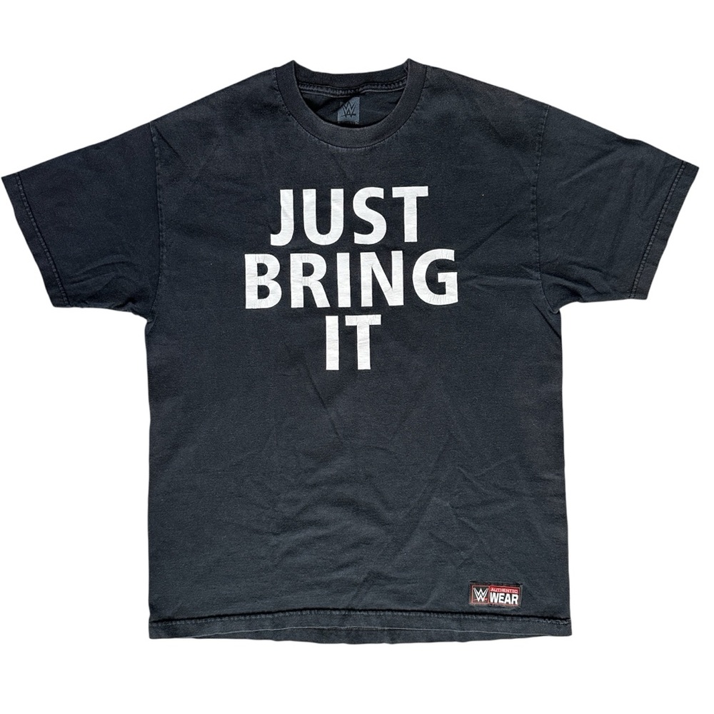 WWE Black 'Just Bring It' The Rock Tee Size Large